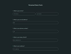 Personal Data Form
