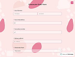 Cheesecake Order Form