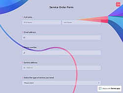 Service Order Form