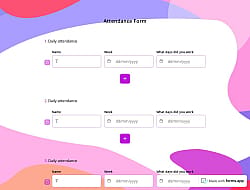 Attendance Form