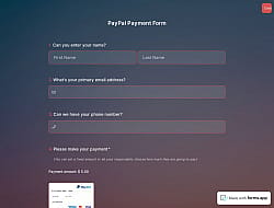 PayPal Ödeme Formu Şablonu