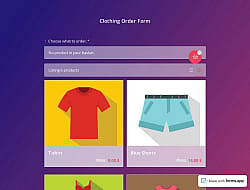 Plantilla de Formulario de Pedido de Ropa