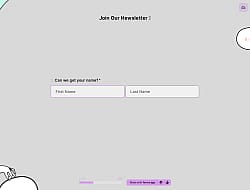 Newsletter Sign Up Form Template