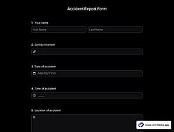 Accident Report Form