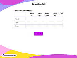 Scheduling Poll