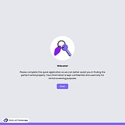 Rental Application Form Template