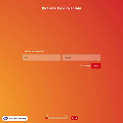 Kiralık Konut Başvuru Formu Şablonu
