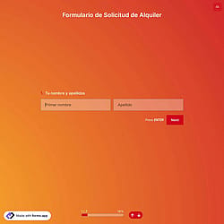 Plantilla de formulario de solicitud de alquiler
