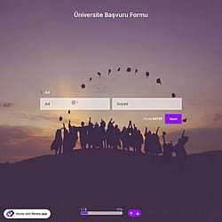 Üniversite Başvuru Formu Şablonu