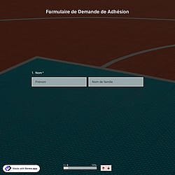 Modèle de formulaire de demande d'adhésion