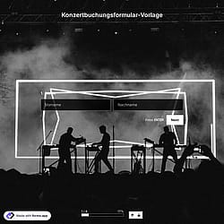 Konzertbuchungsformular-Vorlage