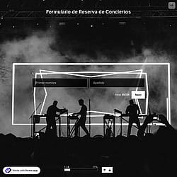 Plantilla de Formulario de Reserva de Conciertos