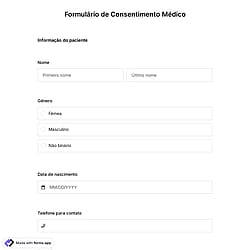 Modelo de Formulário de Consentimento Médico