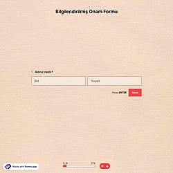 Bilgilendirilmiş Onam Formu Şablonu