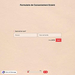 Modèle de formulaire de consentement éclairé