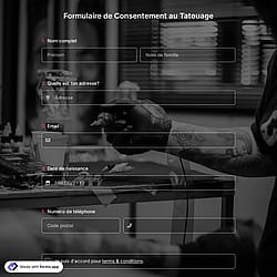 Modèle de Formulaire de Consentement de Tatouage