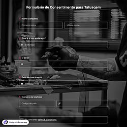 Modelo de Formulário de Consentimento para Tatuagem