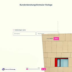 Vorlage für Kundenberatungsformulare