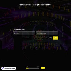 Modèle de Formulaire de Inscription Au Festival