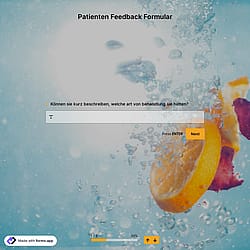 Vorlage für ein Patientenfeedback-Formular