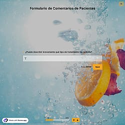 Plantilla de Formulario de Comentarios de Pacientes