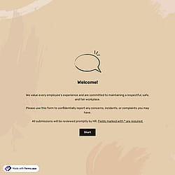 Employee Complaint Form Template