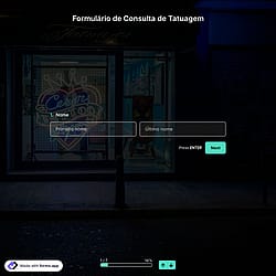 Modelo de Formulário de Consulta de Tatuagem