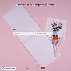 Modèle de formulaire de téléchargement de photos