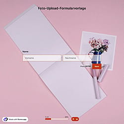 Vorlage für Foto-Upload-Formular