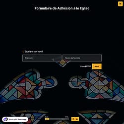 Modèle de Formulaire de Adhésion à le Eglise