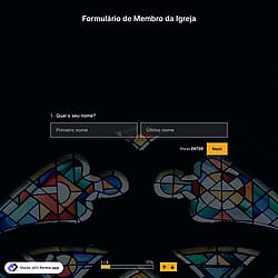 Modelo de Formulário de Membro da Igreja