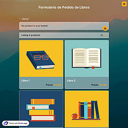 Plantilla de Formulario de Pedido de Libros