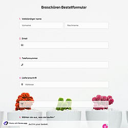 Broschüren-Bestellformularvorlage