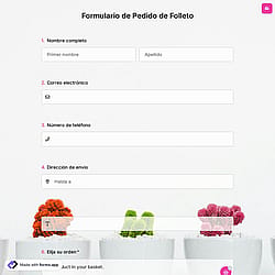 Plantilla de Formulario de Pedido de Folleto