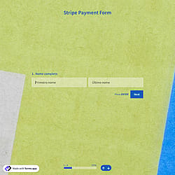 Modelo de Formulário de Pagamento Stripe