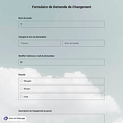 Modèle de Formulaire de Demande de Changement