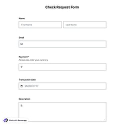 Check Request Form Template