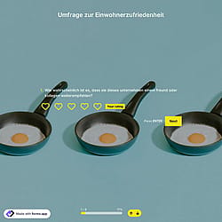 Vorlage für eine Umfrage zur Einwohnerzufriedenheit