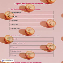 Modèle d'enquête de satisfaction du service client