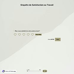 Modèle D'enquête de Satisfaction au Travail