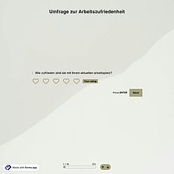Vorlage für eine Umfrage zur Arbeitszufriedenheit