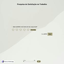 Modelo de Pesquisa de Satisfação no Trabalho
