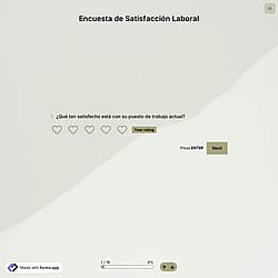 Plantilla de Encuesta de Satisfacción Laboral