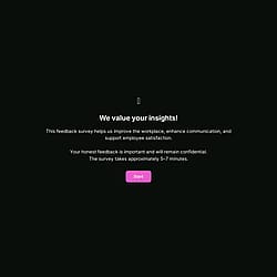Employee Feedback Survey Template