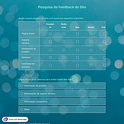 Modelo de Pesquisa de Feedback de Site