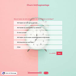 Churn Umfragevorlage
