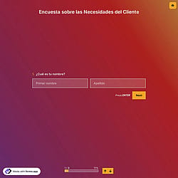 Plantilla de Encuesta sobre las Necesidades del Cliente