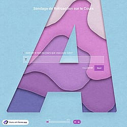 Modèle de Sondage de Rétroaction sur les Cours
