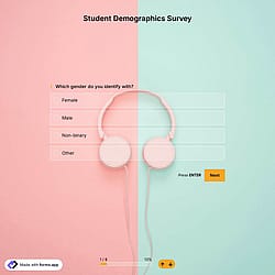 Student Demographics Survey Template