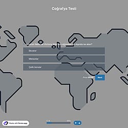 Coğrafya Test Şablonu